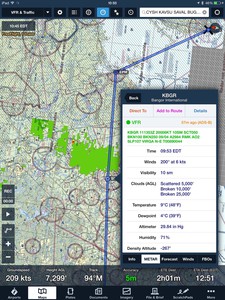 US radar and airport weather data received